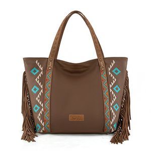 Wrangler Fringe Tote Bag Desner Purses And Handbags Western Large B)